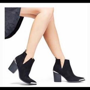 Mossimo suede ankle boots - Jeffrey Campbell dupes